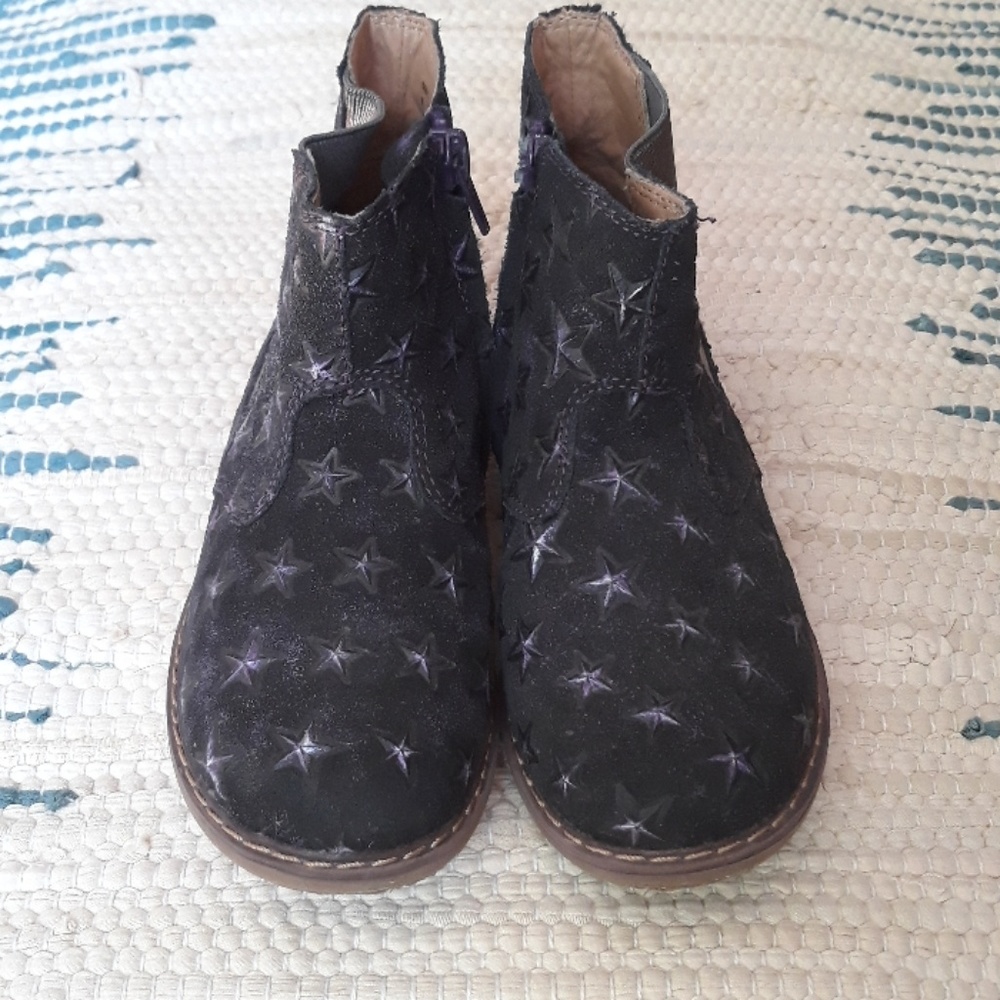 Tucker & Tate Booties Purple Stars Leather